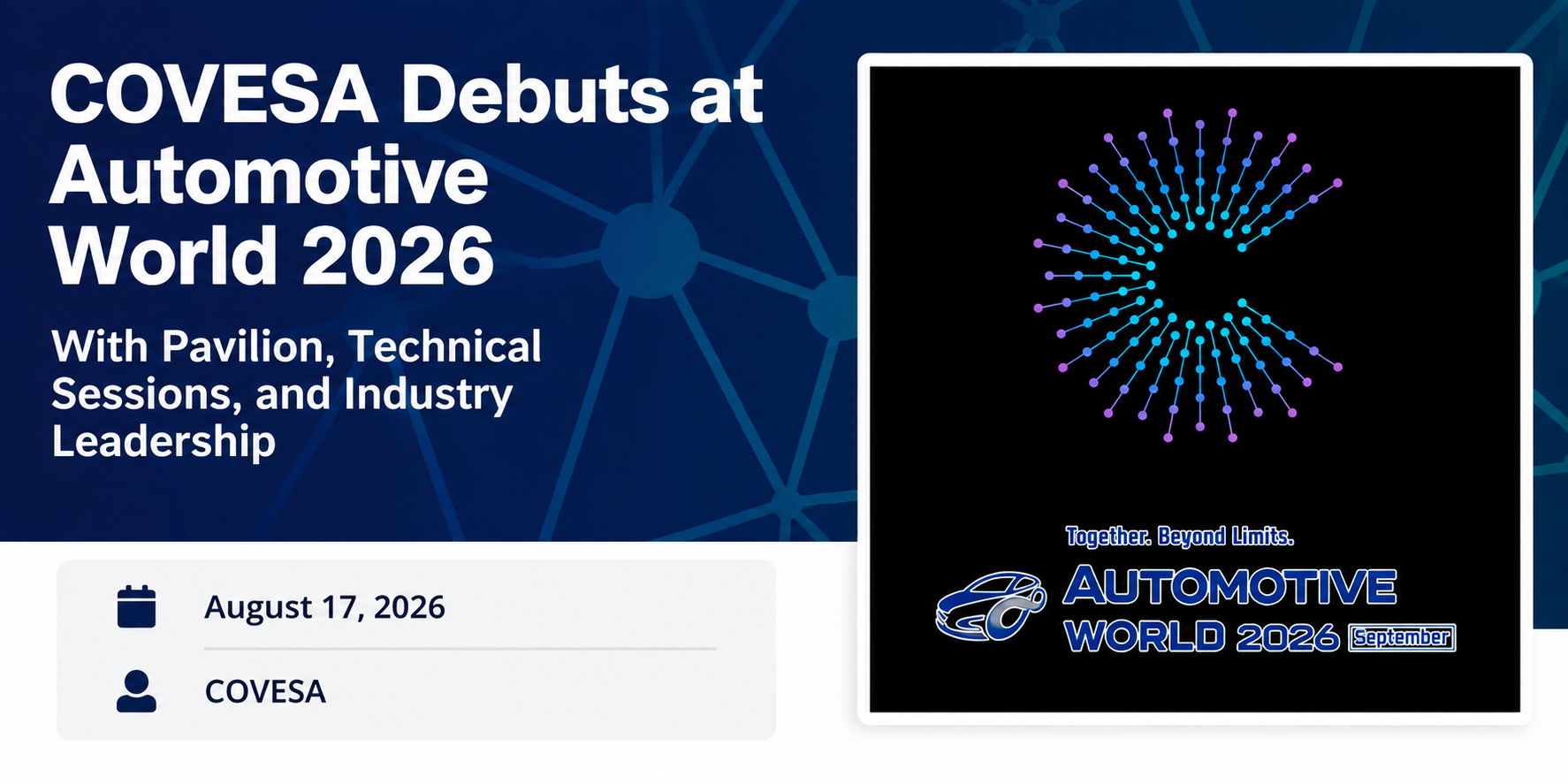 AUTOMOTIVE WORLD [September] 2026 — COVESA Member Pavilion